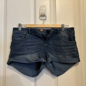 H&M Medium Blue Cuffed Jean Shorts
